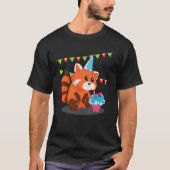 Panda Bear Zoo Animal Birthday Party Red Panda 1 T-Shirt (Vorderseite)
