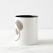 Panda Bear Zweifarbige Tasse (Mittel)