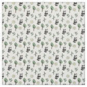 Panda Bears & Bamboo Muster Stoff (Muster)