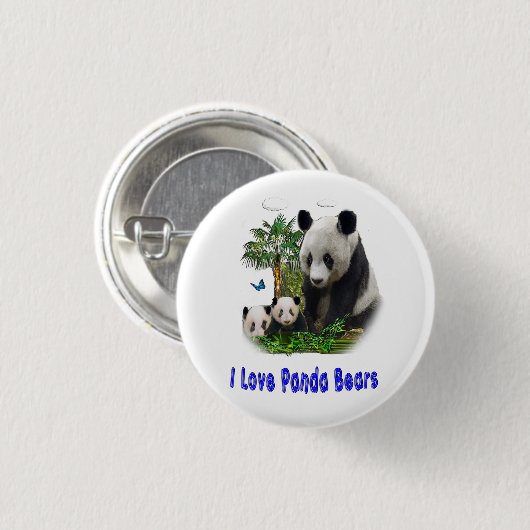 Panda Bears Button (Vorne & Hinten)
