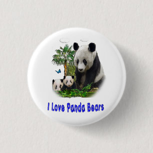 Panda Bears Button