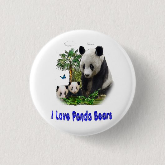 Panda Bears Button (Vorderseite)