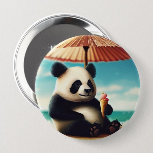 Panda Bears Button (Vorne & Hinten)
