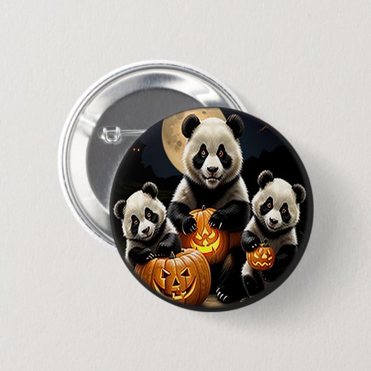 Panda Bears Button (Vorne & Hinten)