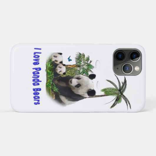 Panda Bears Case-Mate iPhone Hülle (Rückseite (Horizontal))