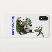 Panda Bears Case-Mate iPhone Hülle (Rückseite (Horizontal))