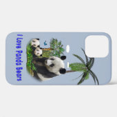 Panda Bears Case-Mate iPhone Hülle (Rückseite (Horizontal))