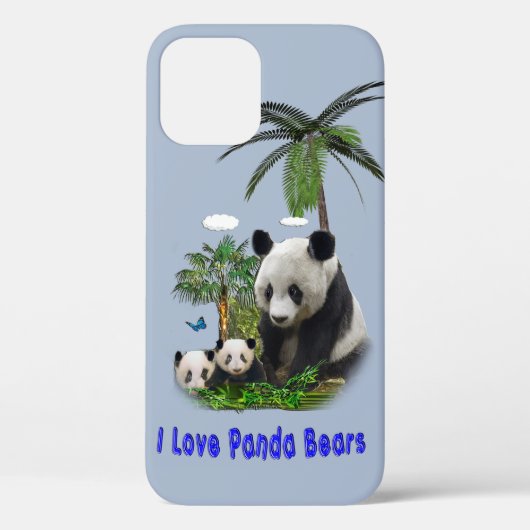 Panda Bears Case-Mate iPhone Hülle (Rückseite)