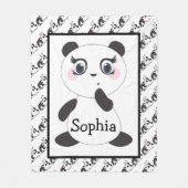 Panda Bears Fleecedecke (Vorderseite)