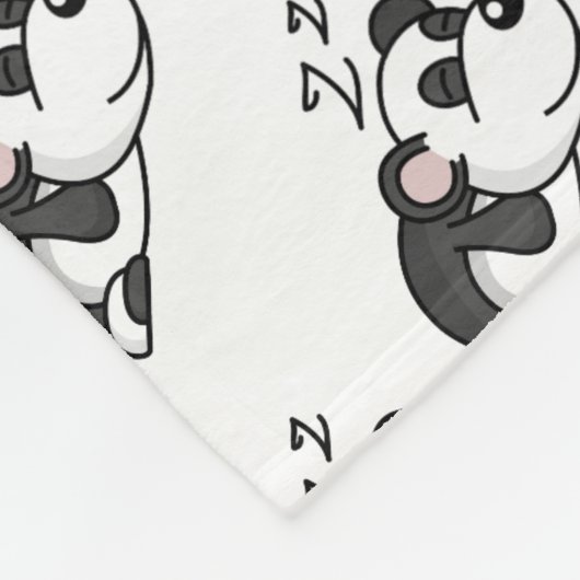 Panda Bears Fleecedecke (Ecke)