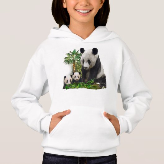 Panda Bears Girls T - Shirt (Vorderseite)