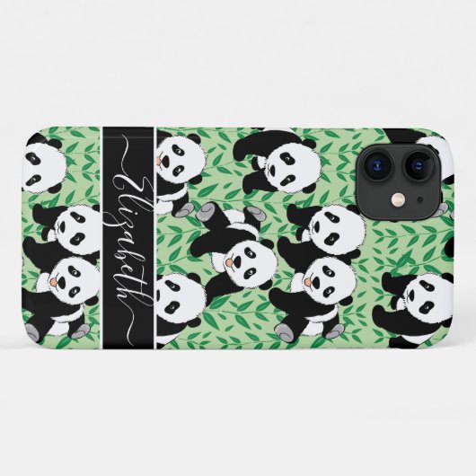 Panda Bears Grafische Personalisierung Case-Mate iPhone Hülle (Rückseite (Horizontal))