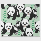 Panda Bears Graphic Geschenkpapier (Flach)