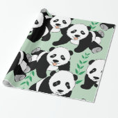 Panda Bears Graphic Geschenkpapier (Ungerollt)