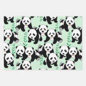 Panda Bears Graphic Geschenkpapier Set (Vorderseite 3)