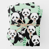 Panda Bears Graphic Geschenkpapier Set (Beispiel)