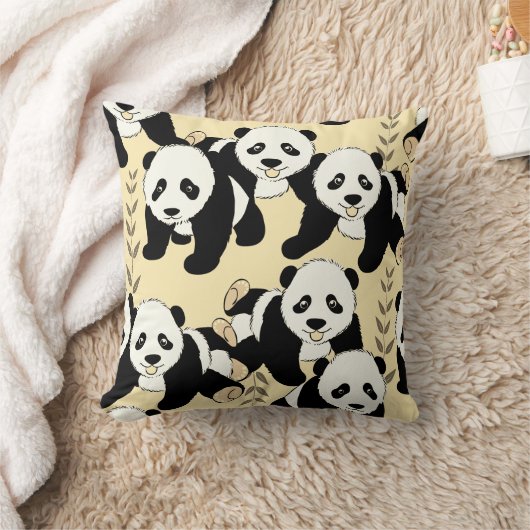 Panda Bears Graphic Kissen (Decke)