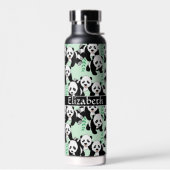 Panda Bears Graphic Pattern Personalisiert Trinkflasche (Links)