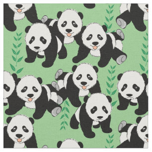 Panda Bears Graphic Stoff