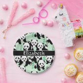 Panda Bears Graphic zum Personalisieren Pappteller (Party)
