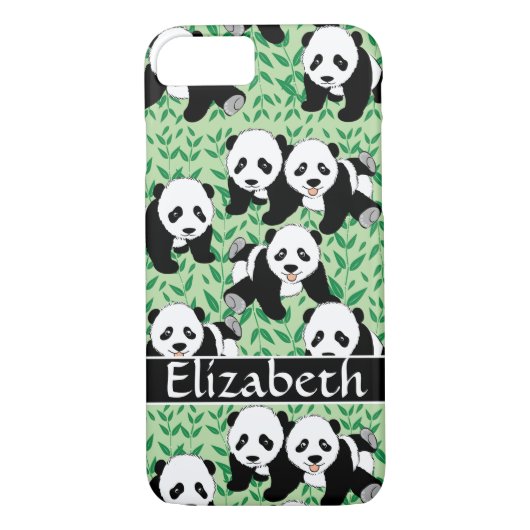 Panda Bears Graphic zur Personalisierung Case-Mate iPhone Hülle (Rückseite)