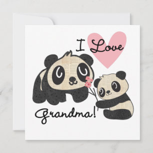Panda Bears I Liebe Oma
