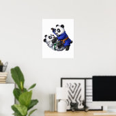 Panda Bears Jiu-Jitsu Poster (Heimbüro)
