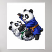 Panda Bears Jiu-Jitsu Poster (Vorne)