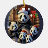 Panda Bears Keramik Ornament (Vorne)
