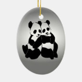 Panda Bears Keramikornament (Hinten)