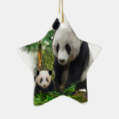 Panda Bears Keramikornament (Rechts)