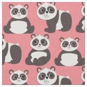Panda Bears Niedlich Kids Stoff (Nahaufnahme)