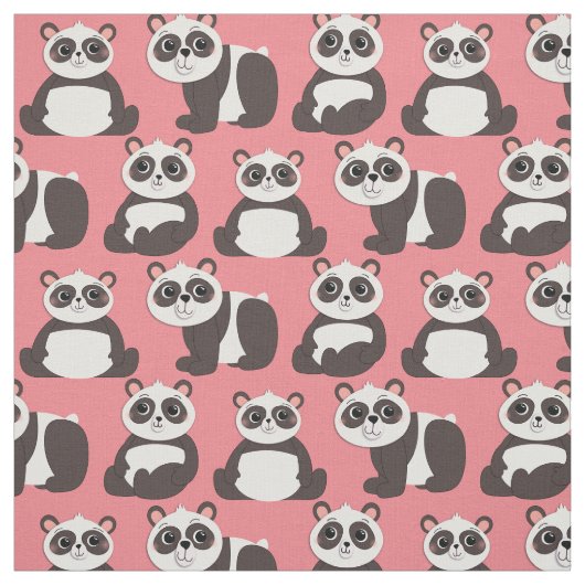 Panda Bears Niedlich Kids Stoff (Muster)