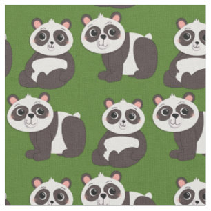 Panda Bears Niedlich Kids Stoff