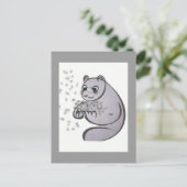 Panda Bears Postkarte (Stehend Vorderseite)