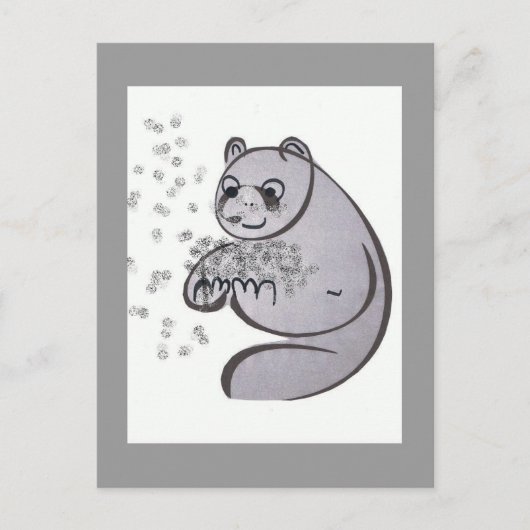 Panda Bears Postkarte (Vorderseite)