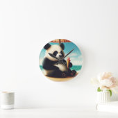 Panda Bears Runde Wanduhr (Zuhause)