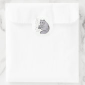 Panda Bears Runder Aufkleber (Tasche)