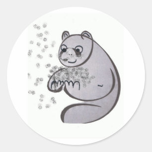 Panda Bears Runder Aufkleber
