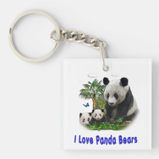 Panda Bears Schlüsselanhänger (Vorderseite)