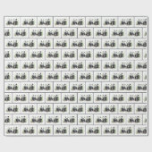 Panda Bears Watercolor Geschenkpapier (Flach)