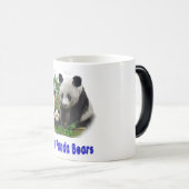 Panda Bears Zwei-Tone-Kaffee-Tasse Verwandlungstasse (VorderseiteRechts)