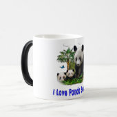 Panda Bears Zwei-Tone-Kaffee-Tasse Verwandlungstasse (Vorderseite Links)