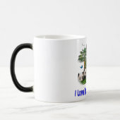 Panda Bears Zwei-Tone-Kaffee-Tasse Verwandlungstasse (Links)