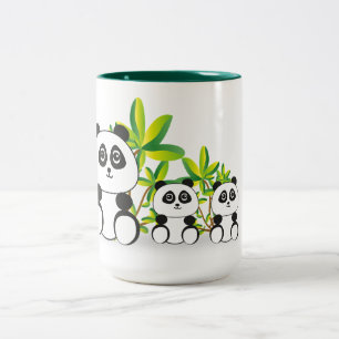 Panda Bears Zweifarbige Tasse