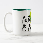 Panda Bears Zweifarbige Tasse (Links)