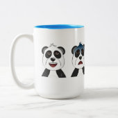 Panda Bears Zweifarbige Tasse (Links)