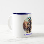 Panda Bears Zweifarbige Tasse (Vorderseite Links)