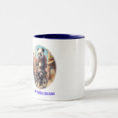 Panda Bears Zweifarbige Tasse (VorderseiteRechts)
