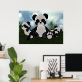 Panda Bearz Sunny Day Poster (Heimbüro)